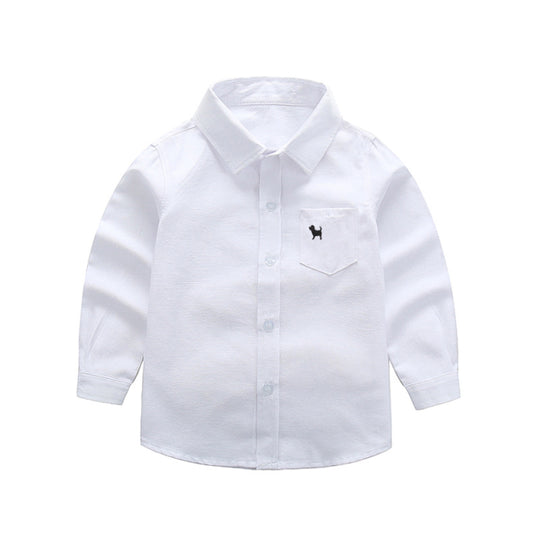 Unisex Langarmhemd mit praktischer Brusttasche EB