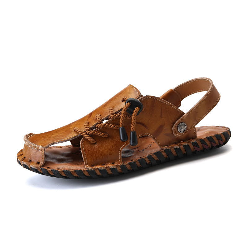 Herren Leder-Sandalen mit robustem Schnellschnürsystem EB