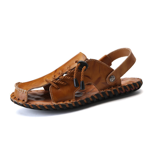 Herren Leder-Sandalen mit robustem Schnellschnürsystem EB