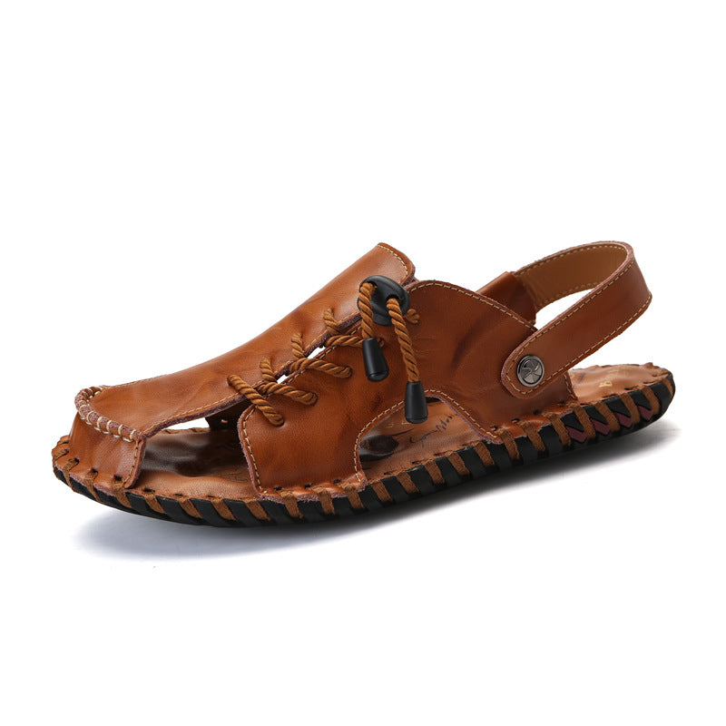Herren Leder-Sandalen mit robustem Schnellschnürsystem EB
