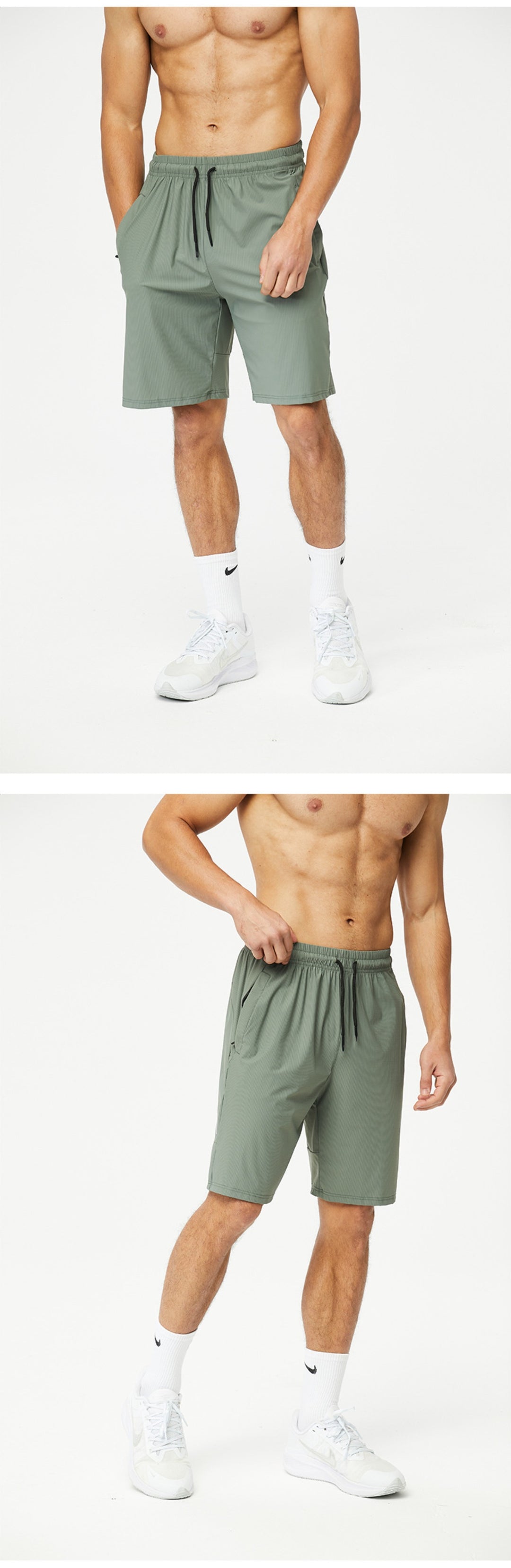 EB | Schnelltrocknende Sportshorts mit reflektierendem Streifen