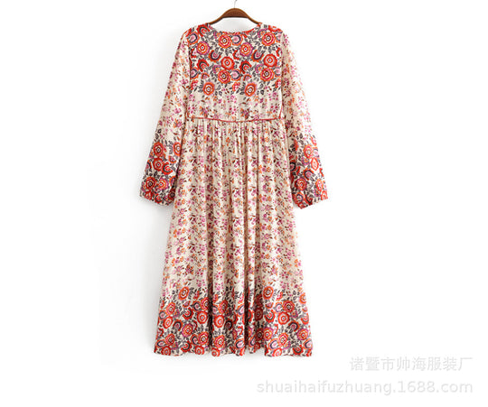 EB | Kleid mit böhmischem Print