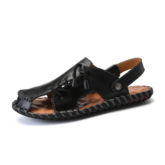 Herren Leder-Sandalen mit robustem Schnellschnürsystem EB