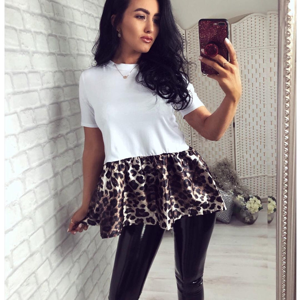 Damen Kleid mit Leopardenmuster EB