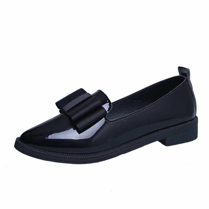 Damen elegante Ballerinas mit dekorativer Schleifenverzierung EB