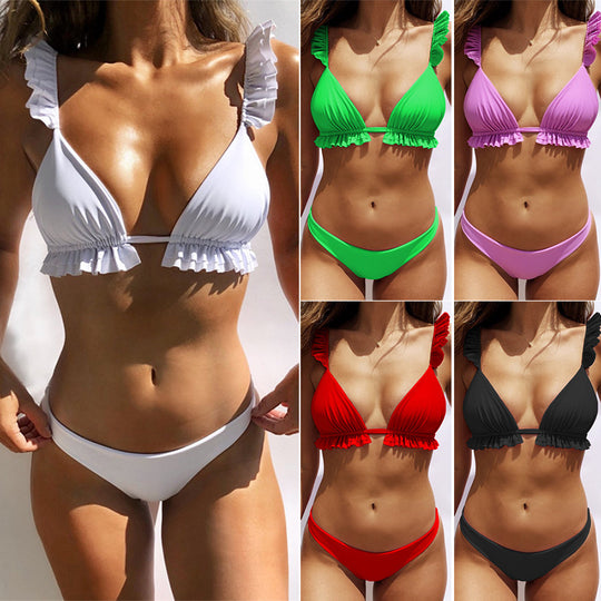Damen Bikiniset mit charmanten Rüschendetails EB