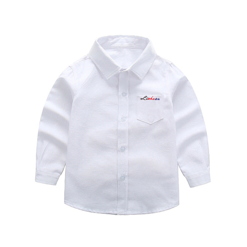 Damen elegantes Langarmhemd mit feiner Stickerei EB
