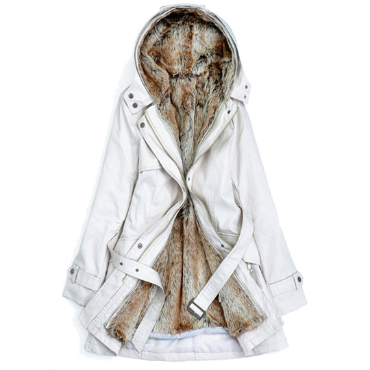 Damen Langer Winterparka mit weichem Innenfutter von EB