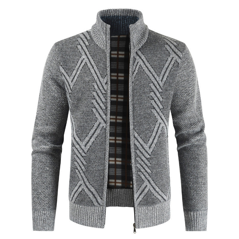 Herren modischer Strickjacke mit modernem Design EB