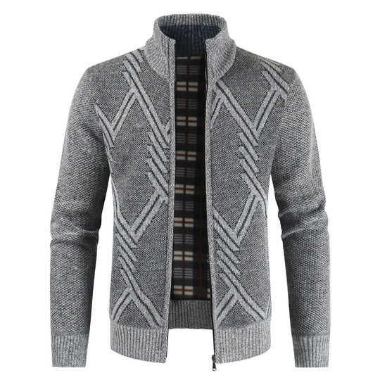 Herren modischer Strickjacke mit modernem Design EB