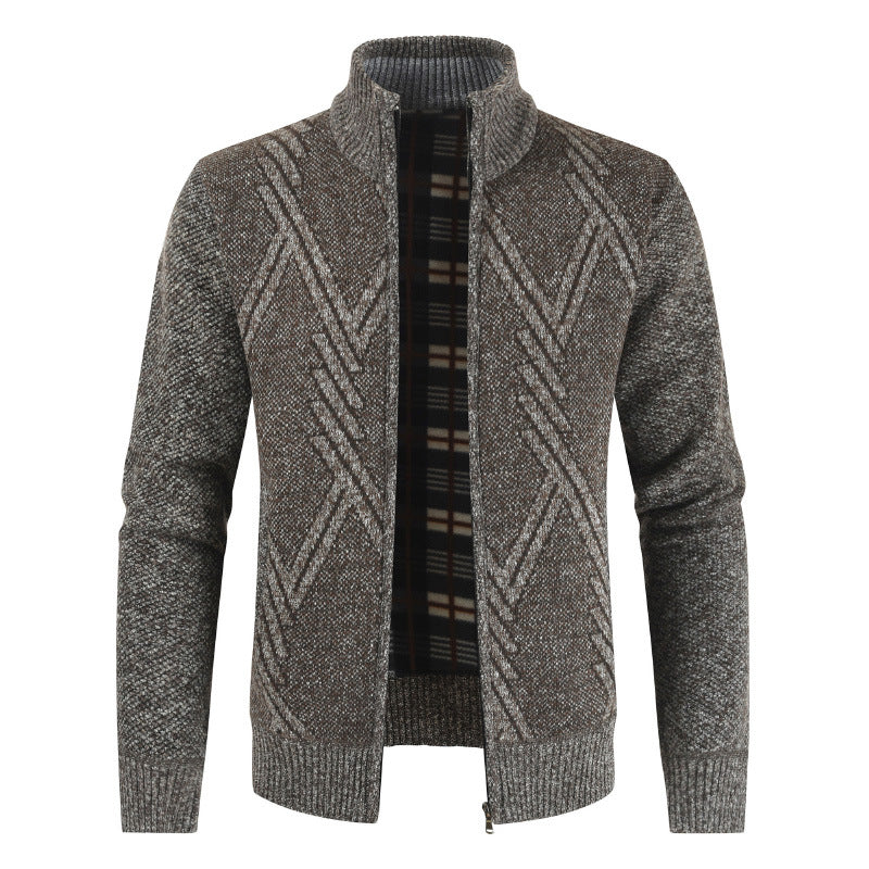 Herren modischer Strickjacke mit modernem Design EB