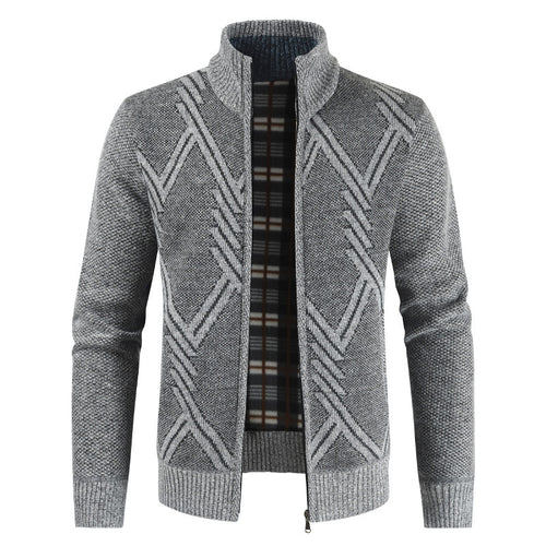 Herren modischer Strickjacke mit modernem Design EB