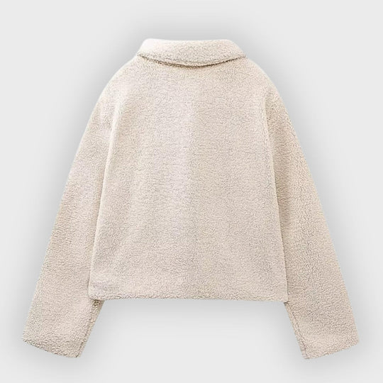 EB | Gekürzte Fleece Toggle Patch Pocket Jacke