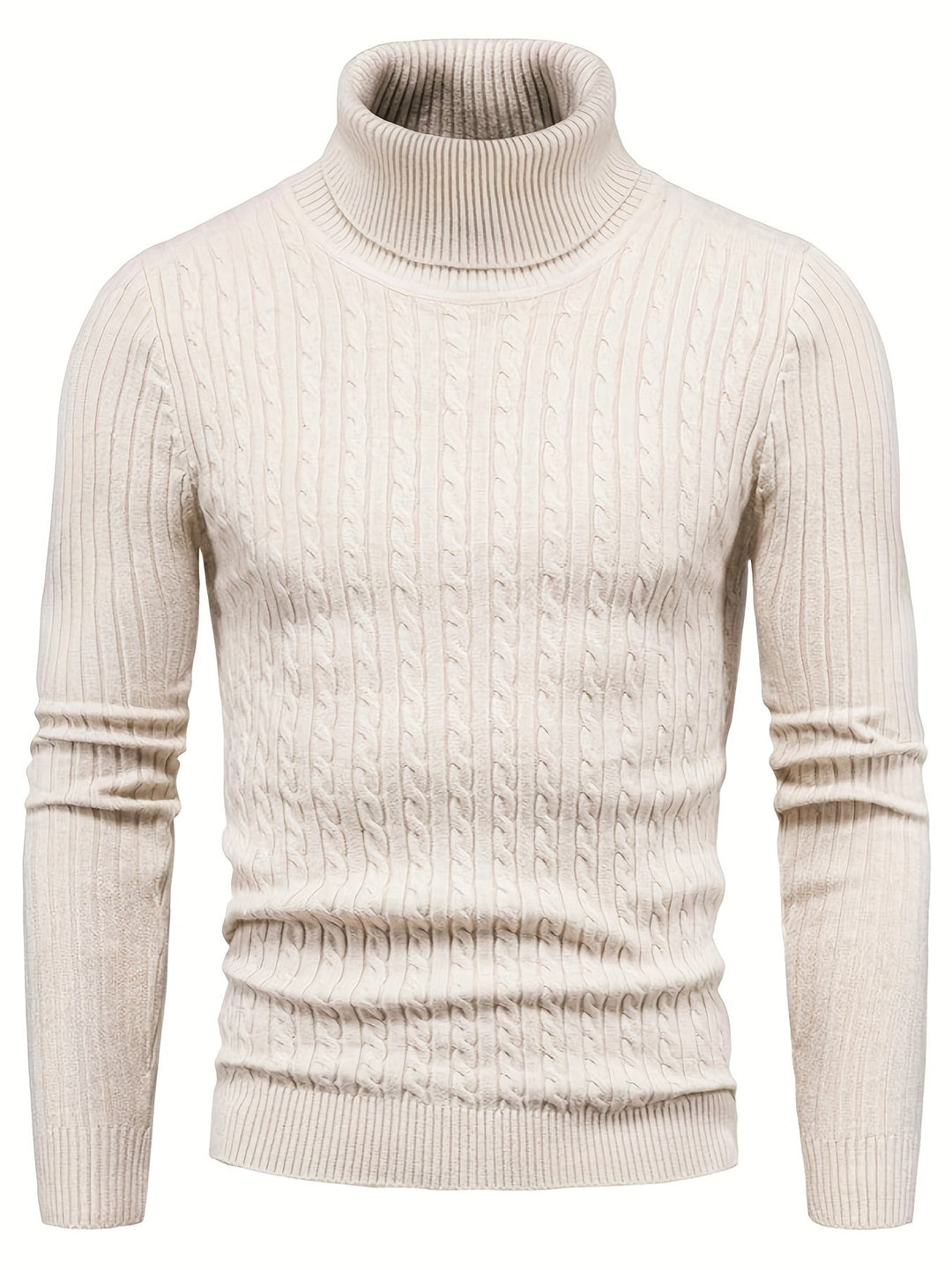 EB | Kabelstrick Rollkragenpullover Weich und Warm Perfekt für Herbst und Winter