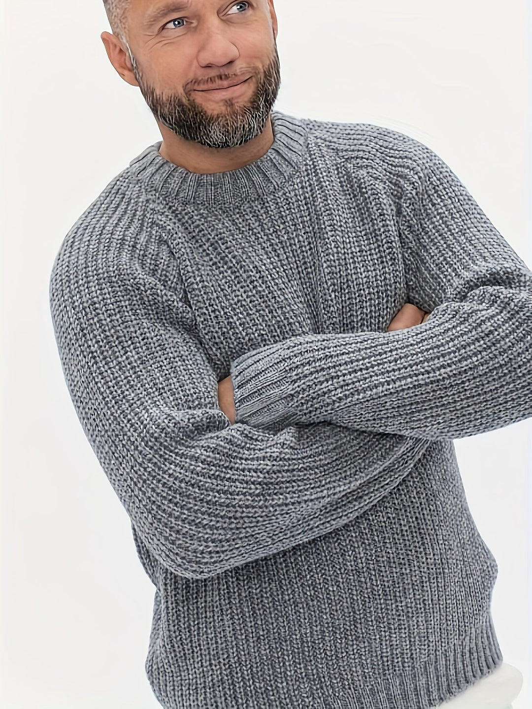 EB | Strickpullover Im Klassischen Design Acryl Komfortabel und Warm