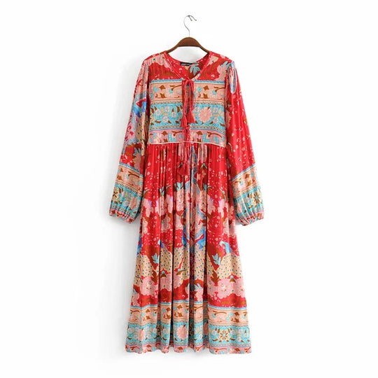 EB | Kleid mit böhmischem Print