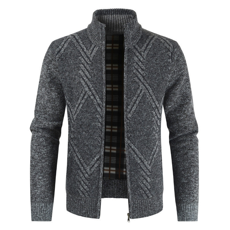 Herren modischer Strickjacke mit modernem Design EB