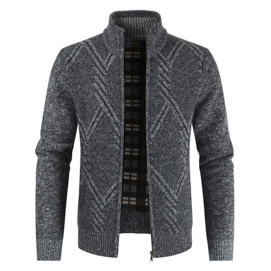 Herren modischer Strickjacke mit modernem Design EB