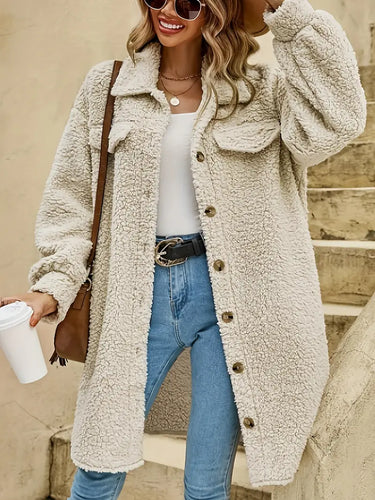 EB | Lange Strickjacke, Lässig und Samtig