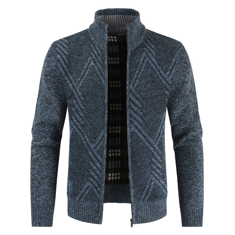 Herren modischer Strickjacke mit modernem Design EB