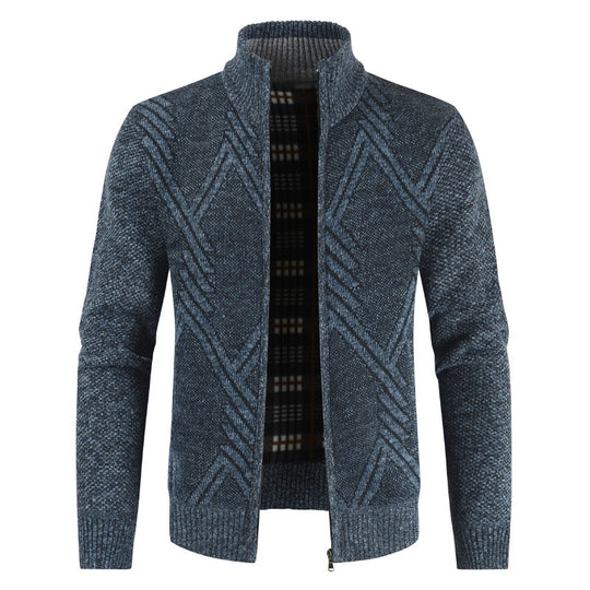 Herren modischer Strickjacke mit modernem Design EB