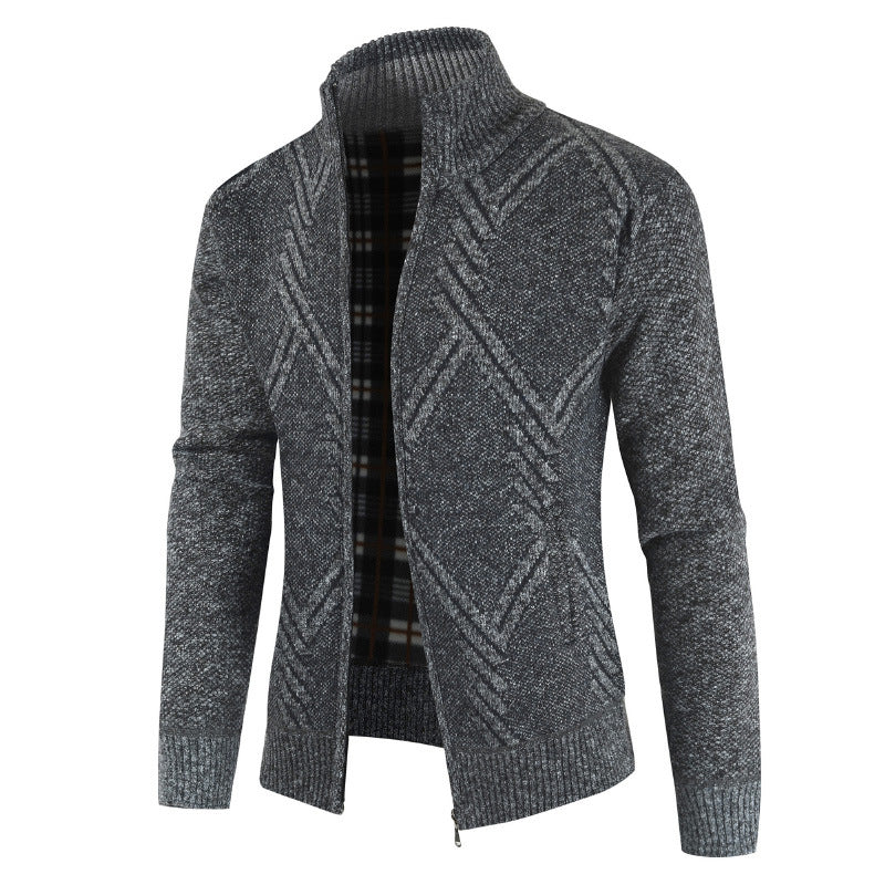 Herren modischer Strickjacke mit modernem Design EB