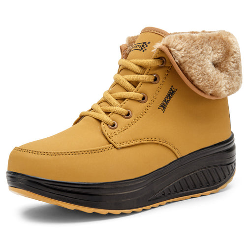 Damen Hochwertige Winterstiefel mit isolierendem Kunstfell und rutschfester Sohle EB