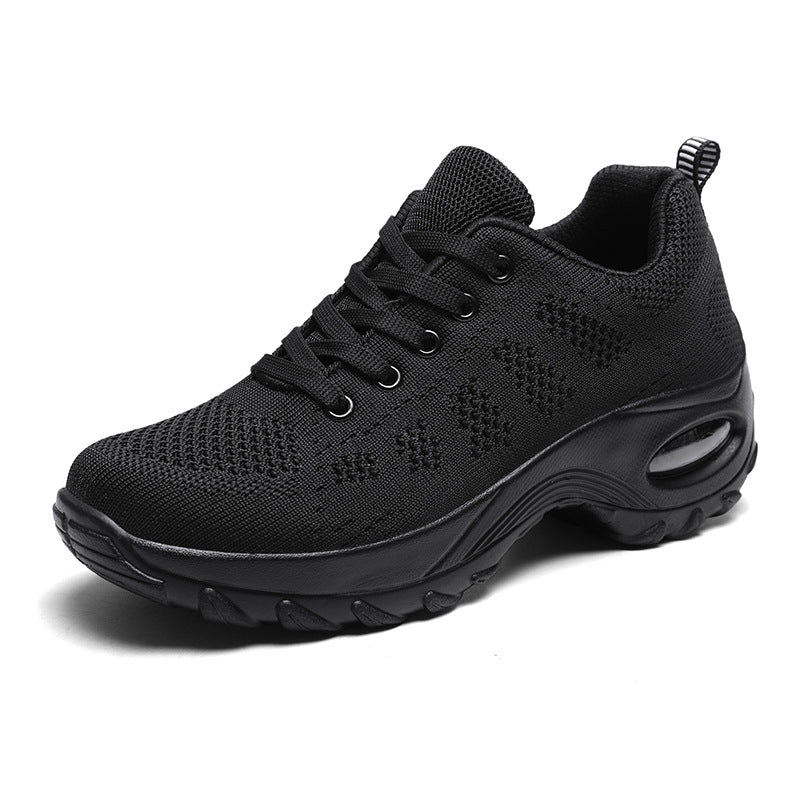 Damen nan atmungsaktiver Stricksneaker mit Luftpolster und Plateau-Sohle EB