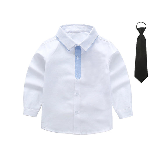 Jungen schickes Langarmhemd mit Fliege EB