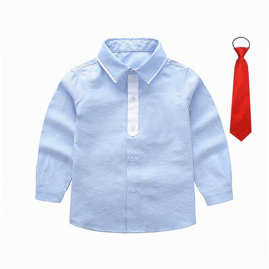 Jungen schickes Langarmhemd mit Fliege EB