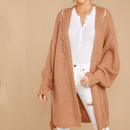 Damen Oversized Strickpullover mit modernen Details EB