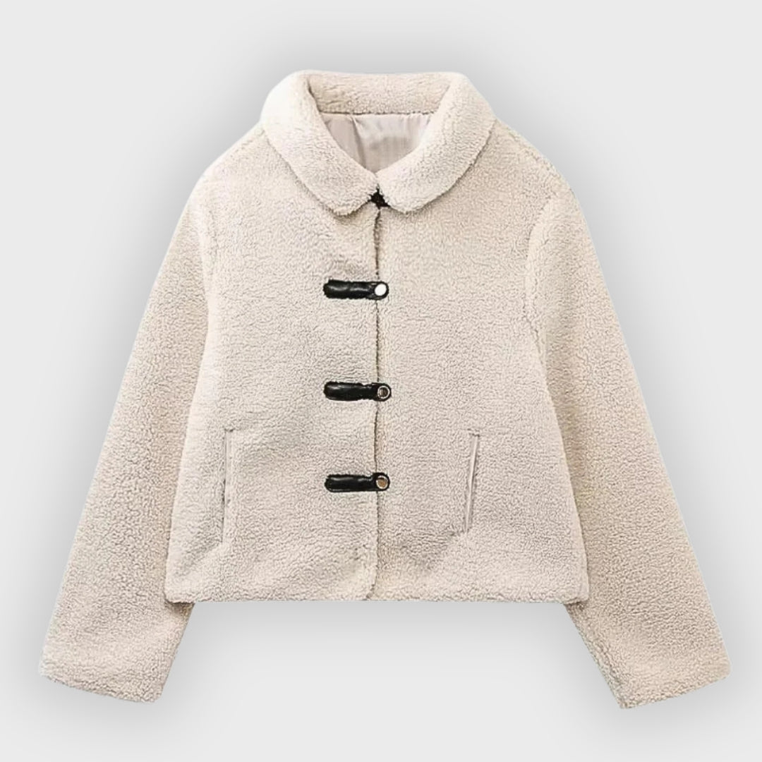 EB | Gekürzte Fleece Toggle Patch Pocket Jacke
