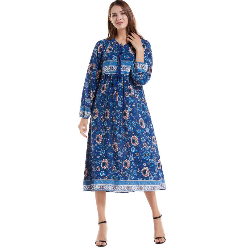 EB | Kleid mit böhmischem Print