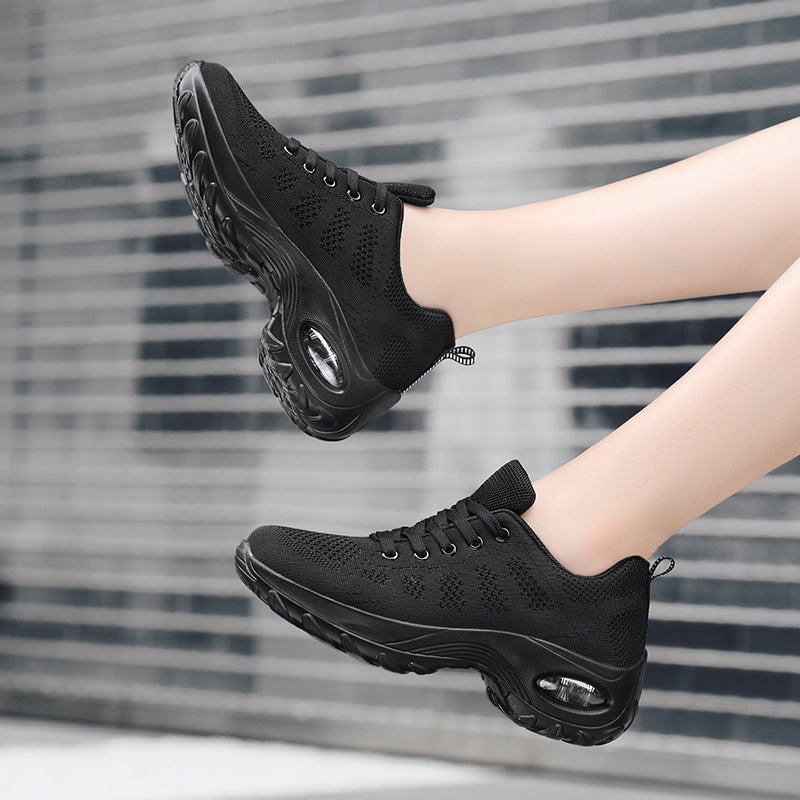 Damen Sportliche Luftpolster-Laufschuhe mit atmungsaktivem Mesh-Obermaterial EB