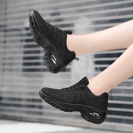 Damen Sportliche Luftpolster-Laufschuhe mit atmungsaktivem Mesh-Obermaterial EB