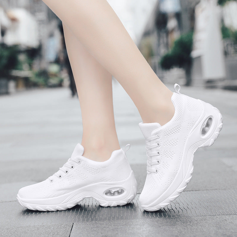 Damen Sportliche Luftpolster-Laufschuhe mit atmungsaktivem Mesh-Obermaterial EB