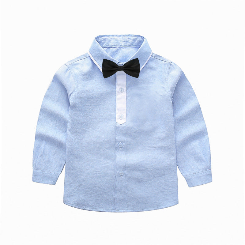 Jungen schickes Langarmhemd mit Fliege EB