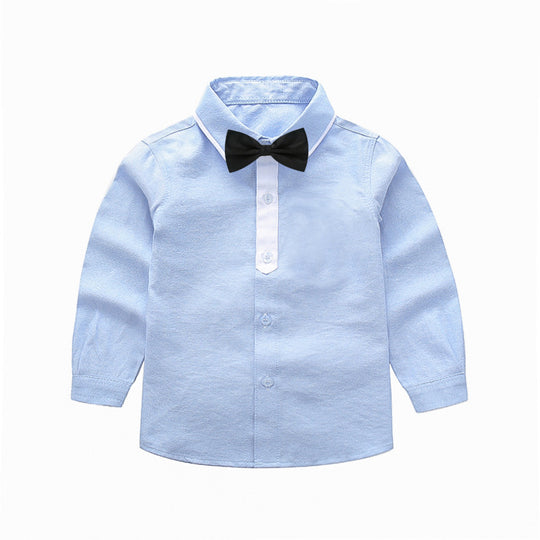Jungen schickes Langarmhemd mit Fliege EB