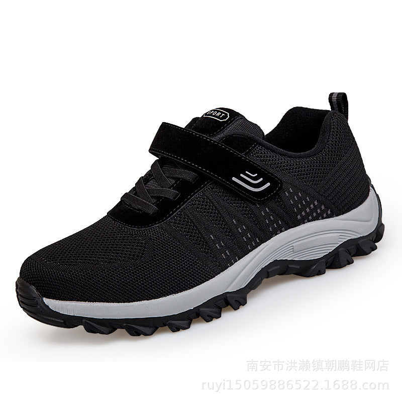 Damen Sportliche Trail-Laufschuhe mit rutschfestem Profil und elastischem Klettverschluss EB