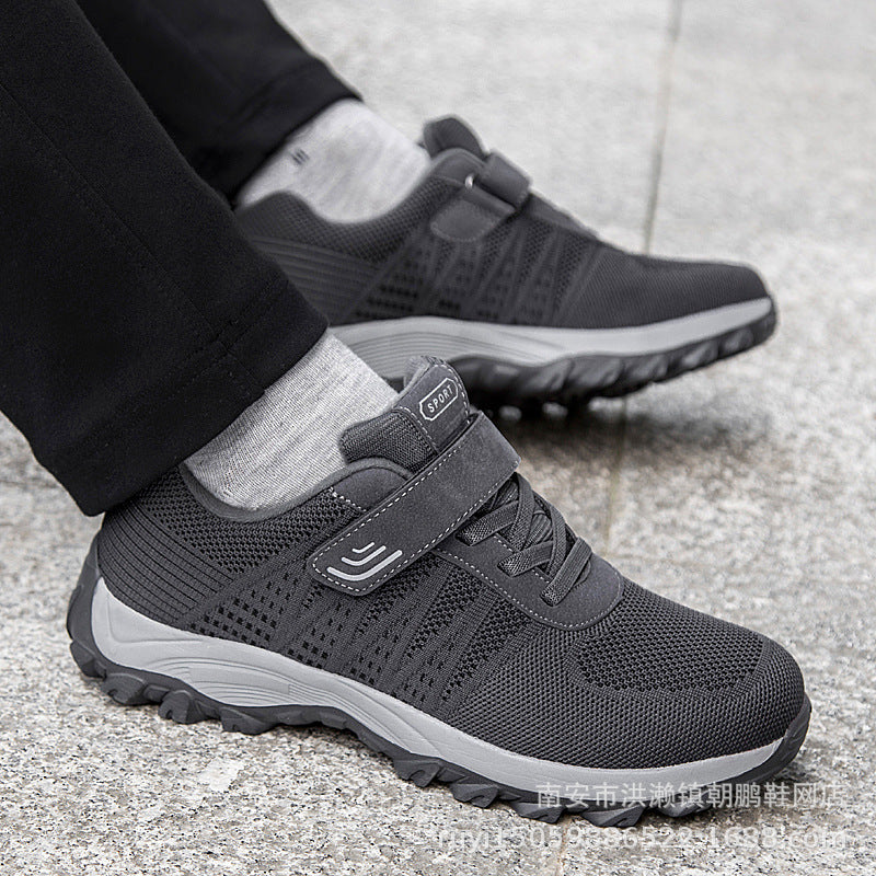 Damen Sportliche Trail-Laufschuhe mit rutschfestem Profil und elastischem Klettverschluss EB
