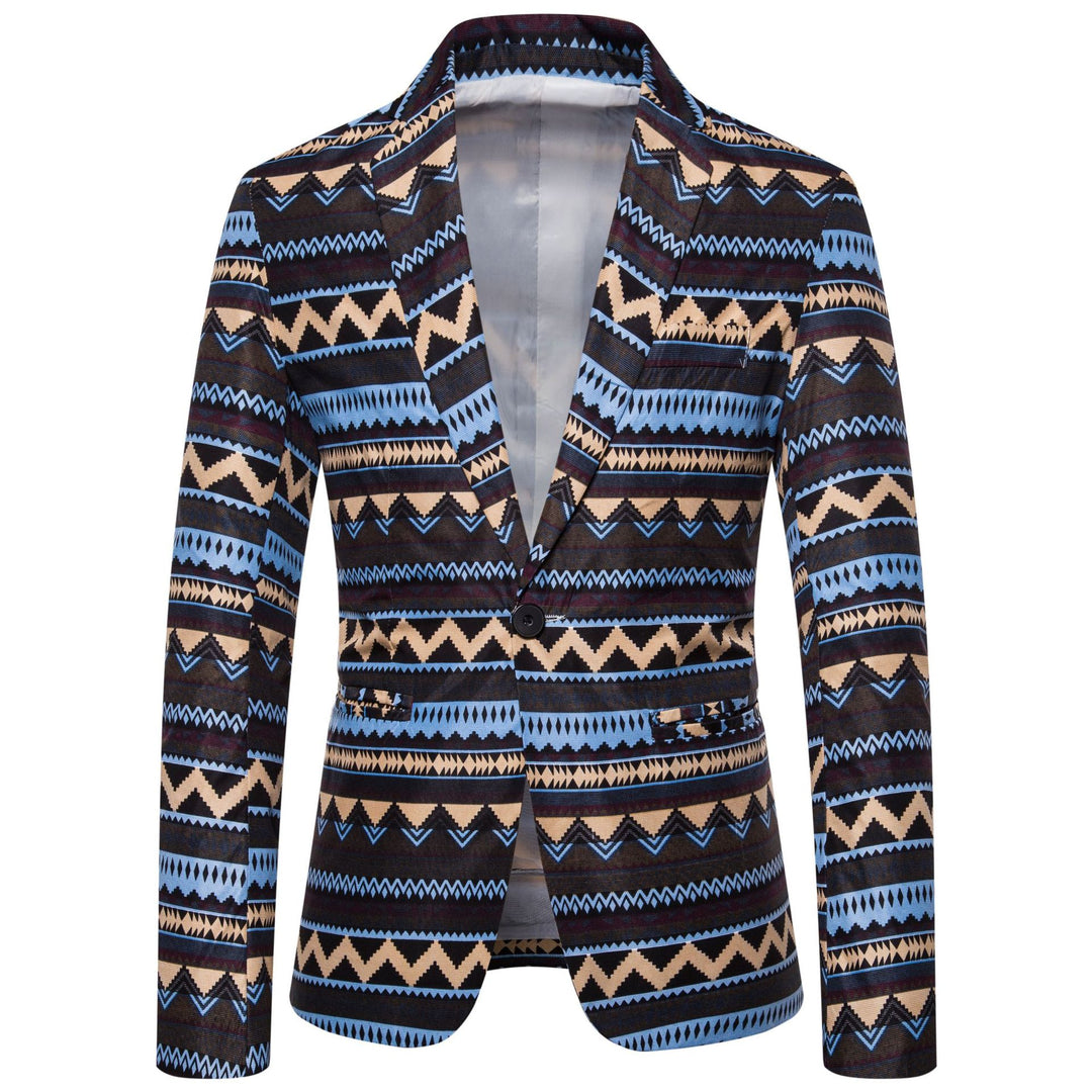 Herren Blazer mit modernem Ethno-Muster und komfortabler Passform EB