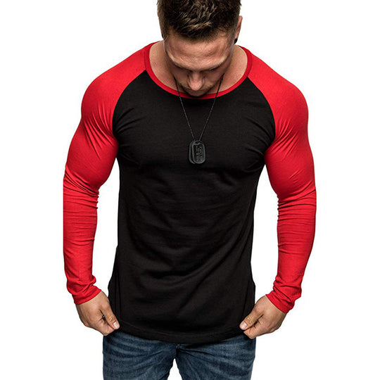 Herren Langarm-T-Shirt mit modernem Raglanschnitt und sportlicher Passform EB