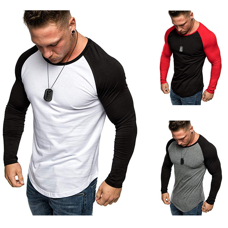 Herren Langarm-T-Shirt mit modernem Raglanschnitt und sportlicher Passform EB