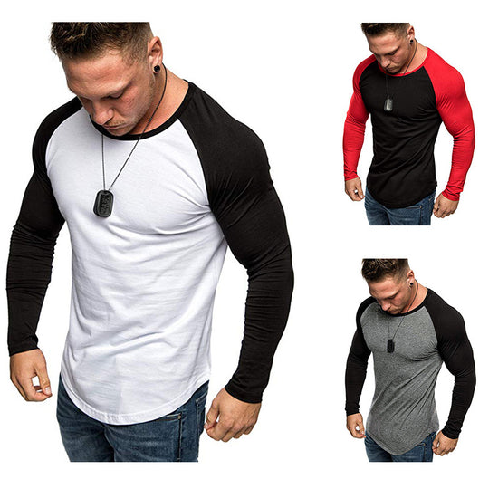 Herren Langarm-T-Shirt mit modernem Raglanschnitt und sportlicher Passform EB