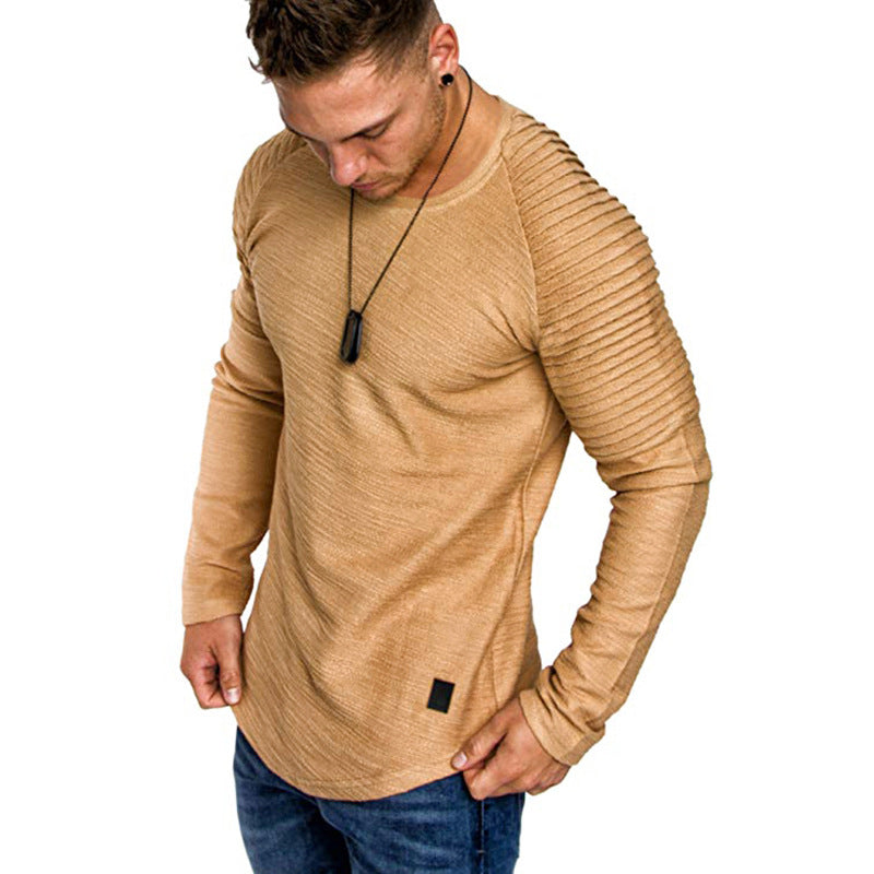 Herren Langarmshirt mit innovativem Rippdesign und modernem Schnitt EB