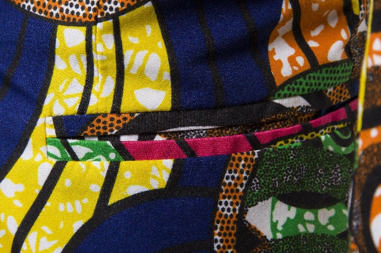 Damen Blazer im kreativen Afrika-Design mit eleganten Details EB
