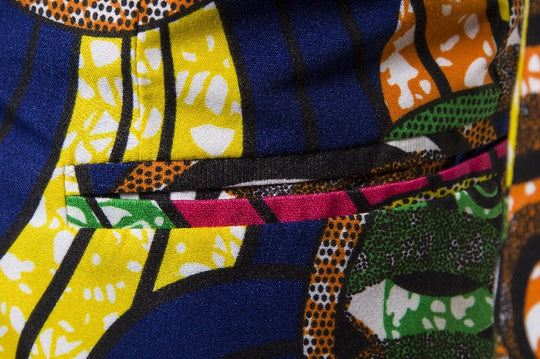 Damen Blazer im kreativen Afrika-Design mit eleganten Details EB
