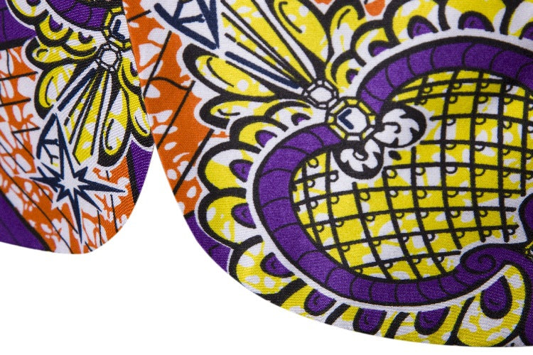 Damen Blazer mit auffälligem afrikanischem Print und eleganter Passform EB
