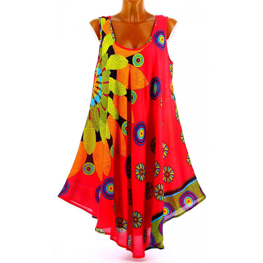 Damen Sommerliches Maxikleid mit floralem Design EB