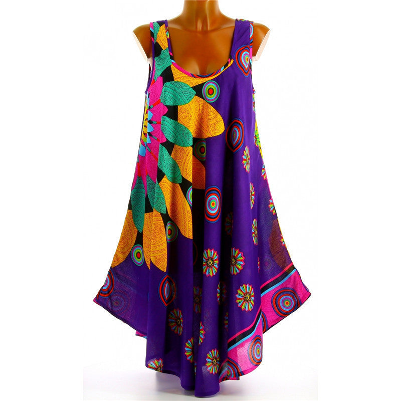Damen Sommerliches Maxikleid mit floralem Design EB